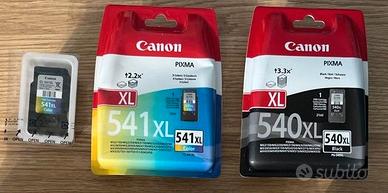 Canon cartucce 540 XL e 541 XL