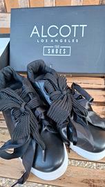 Sneakers Alcott n. 41 nere nuove con scatola Y2K