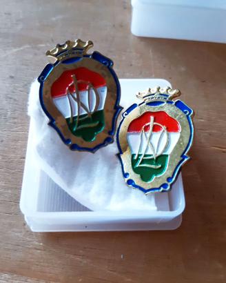 Lotto 2 spille pin Madonna di Lourdes NDL Lorioli