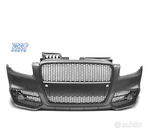 PARAURTI ANTERIORE AUDI A4 04-07 LOOK RS4 NERO PDC