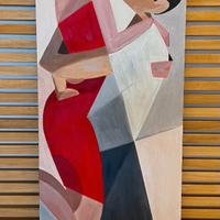 Quadro su legno dipinto a mano