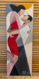 Quadro su legno dipinto a mano