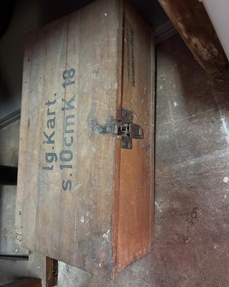 Cassa in legno della 2 seconda guerra mondiale