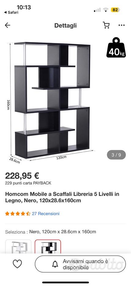 Libreria moderna da parete a scaffali L. 145 cm - - Arredamento e  Casalinghi In vendita a Ragusa