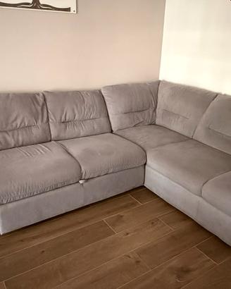 Divano ad angolo con penisola /divano letto