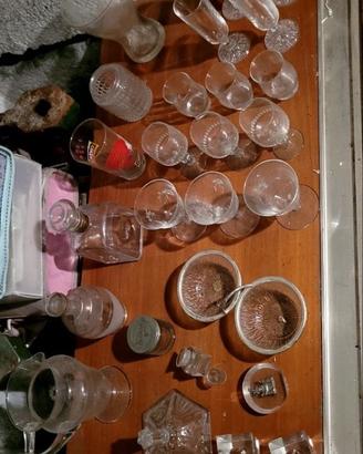 Collezione in vetro e cristallo vintage
