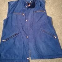 gilet azzurro giubbotto smanicato uomo