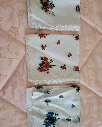 10 Fazzolettini in cotone