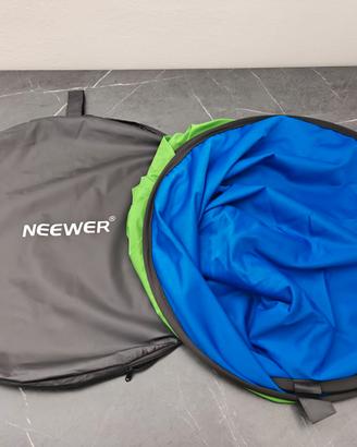 Neewer Fondale Chromakey 150x200 Blu/Verde, Nuovo