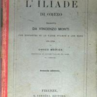 ILIADE di Omero 1893 Libro antico