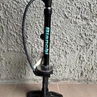 Pompa bici Bianchi a colonna con manometro NUOVA