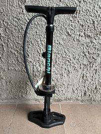 Pompa bici Bianchi a colonna con manometro NUOVA