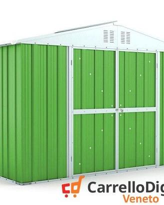 Box giardino lamiera zincata 327x155 verde chiaro