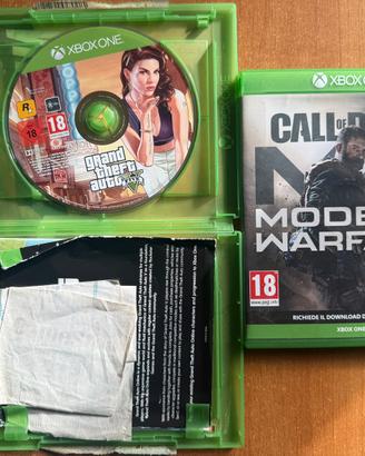 Gta V e COD Modern Warfare Xbox One
