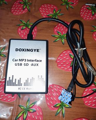 ADATTATORE MP3 SD MICRO SD USB AUX