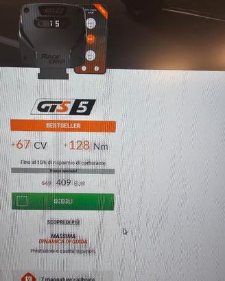 centralina aggiuntiva Race Chip  Gts 5