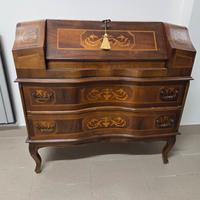 Scrittoio vintage in legno mobile Antico