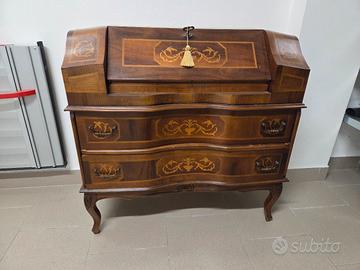 Scrittoio vintage in legno mobile Antico