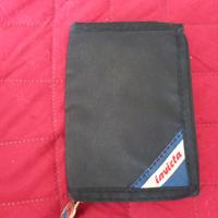 Portafogli invicta cerniera vintage anni 90 blu