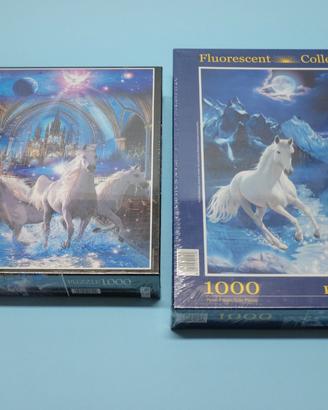 2 Puzzle Clementoni Fantasy 1000 pcs fluorescent