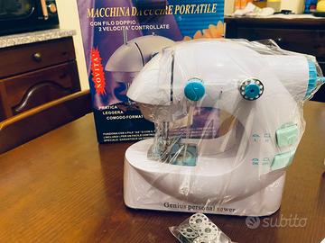 Mini Macchina Da Cucire Portatile Genius Retrò