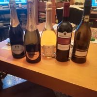 Lotto 5 bottiglie vino e spumanti 