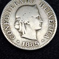 moneta di 10 rappen 1885