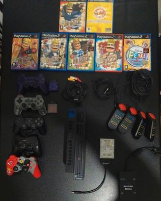 PlayStation 2 con accessori e giochi