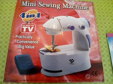 Mini macchina da cucire portatile doppio filo