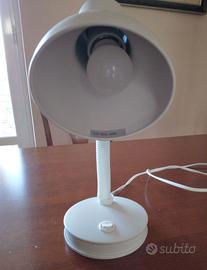 LAMPADA DA SCRIVANIA BIANCA Flessibile Come Nuova