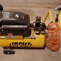 compressore 24litri con ruote funzionante 