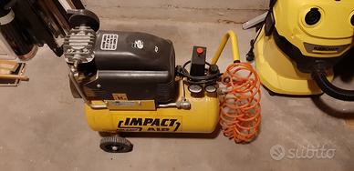compressore 24litri con ruote funzionante 