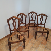 Sedie in noce antiche