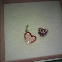 PANDORA Charm Slancio d'Amore e Cuore d Amore