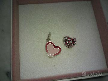 PANDORA Charm Slancio d'Amore e Cuore d Amore