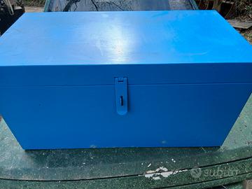 baule cassetta porta attrezzi in ferro