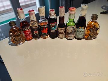 Collezione di Mini Bottiglie di Liquore Vintage