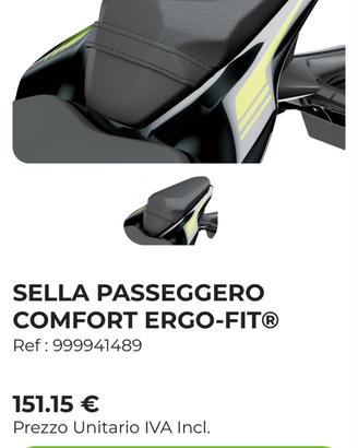 Sella passeggero confort Ergo-Fit kawasaki z900