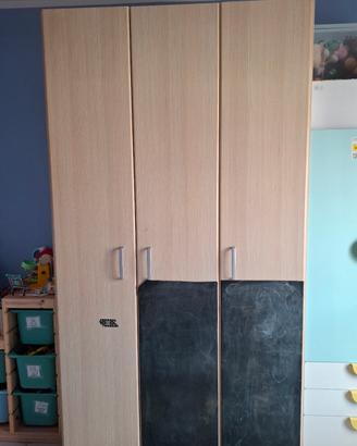 Armadio 3 ante legno chiaro