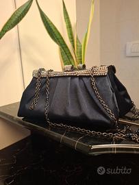 pochette GP Prestige blu con strass