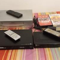 Lotto elettronica vintage + VHS e DVD