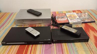 Lotto elettronica vintage + VHS e DVD