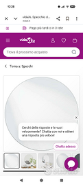 Specchio rotondo bagno 70 cm