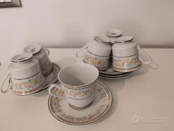 Servizio 6 tazzine da caffè 