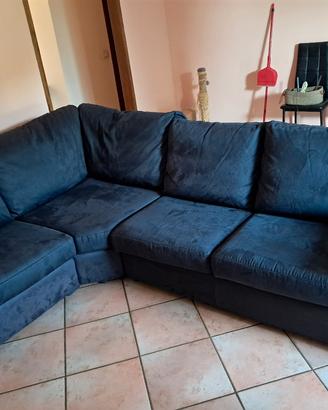 Divano 5 posti nero