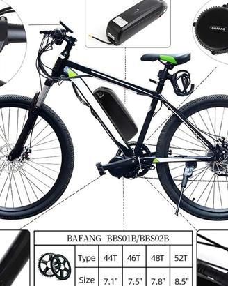 Kit motore elettrificazione trasformazione bici