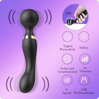 Massaggiatore vibratore per tutto il corpo black