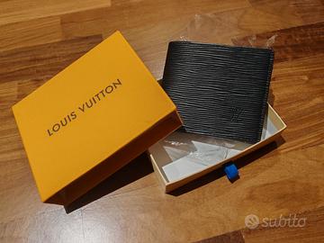 portafoglio nero pelle Louis vuitton