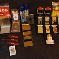 LOTTO ZIPPO - ACCENDINI + ACCESSORI E GADGET