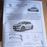Barre Portapacchi per Peugeot 208 dal 2019 in poi